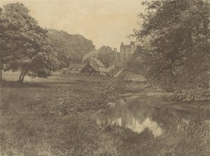 [Talerz z The Compleat Angler Izaaka Waltona], lata 80. XIX wieku, druk 1888., lata 80. XIX wieku, druk 1888.