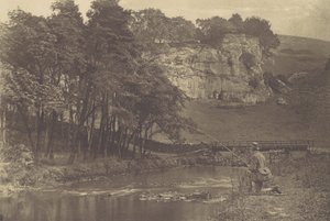 [Talerz z The Compleat Angler Izaaka Waltona], lata 80. XIX wieku, druk 1888., lata 80. XIX wieku, druk 1888.