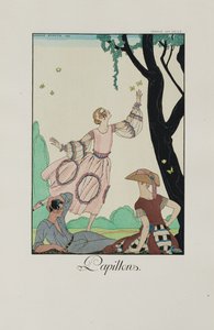 Falbanki i falbanki: Motyle, 1921. autorstwa George Barbier