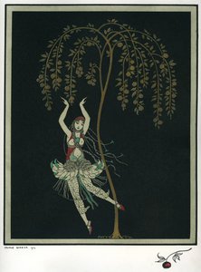 Tamara Karsavina w balecie Ognisty ptak I. Strawińskiego autorstwa George Barbier