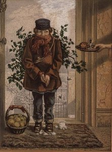 Boże Narodzenie (druk) autorstwa George Baxter