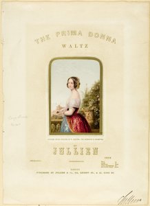 The Bride, okładka do nuty The Prima Donna Waltz autorstwa George Baxter