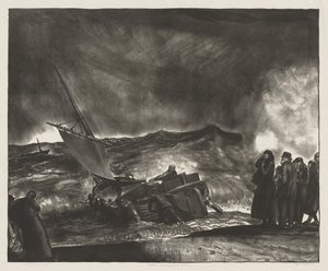 Allan Donn wypływa w morze autorstwa George Bellows