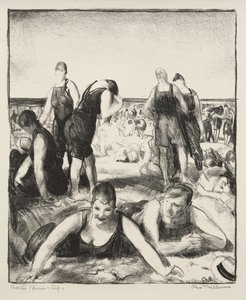 Plaża kąpielowa autorstwa George Bellows
