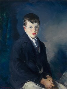 Chłopiec w niebieskim płaszczu autorstwa George Bellows