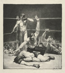 „Counted Out”, „First Stone” autorstwa George Bellows