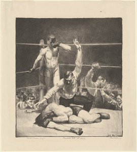 „Counted Out”, pierwszy kamień autorstwa George Bellows