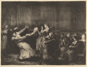 Taniec w domu wariatów autorstwa George Bellows
