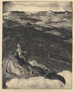 Tańczące miasto (Góra świata) autorstwa George Bellows