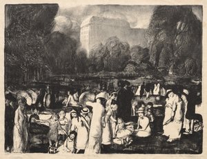 W parku, światło autorstwa George Bellows