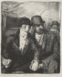 W metrze autorstwa George Bellows