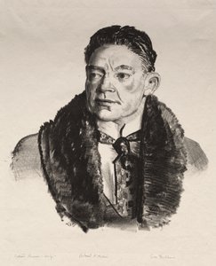 Portret Roberta Aitkena, „Pierwszy kamień” autorstwa George Bellows