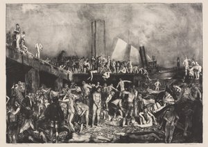 Nad rzeką autorstwa George Bellows