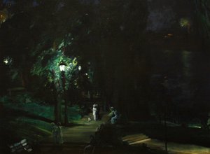 Letnia noc, Riverside Drive autorstwa George Bellows