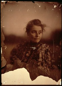 Zdjęcie portretowe Beatrice Webb (1858-1943) (zdjęcie autochromatyczne) (patrz także 2900) autorstwa George Bernard Shaw