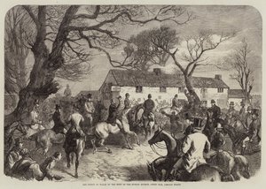 Książę Walii na spotkaniu Burton Hounds, Green Man, Lincoln Heath