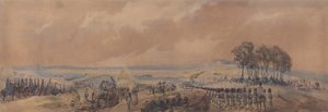 Żołnierze powracający do obozu w Chobham autorstwa George Bryant Campion