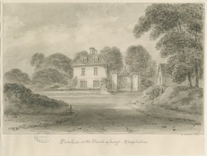 Leigh - „Park Hall”: rysunek w sepii, 1841