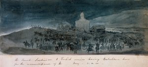 Armie francuska, sardyńska i turecka opuszczają linie Bałakławy na rekonesans, 1854 ok.