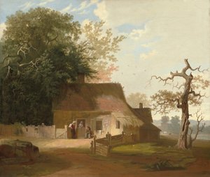 Dekoracje domków autorstwa George Caleb Bingham