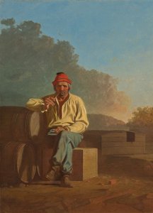 Przewoźnik z Missisipi autorstwa George Caleb Bingham