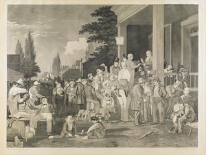 Dowód 5 z „Wyborów powiatowych” autorstwa George Caleb Bingham