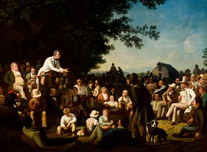 Stump Speaking autorstwa George Caleb Bingham