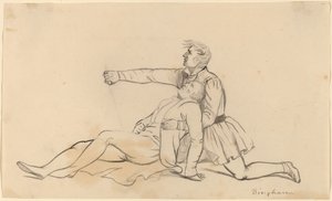 Śmierć generała Warrena autorstwa George Caleb Bingham