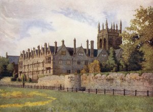 Oxford: Merton College z Fields autorstwa George Carline