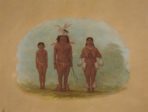 Rodzina Chetibo, 18541869. autorstwa George Catlin