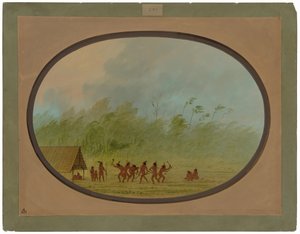 Wigwam Connibo autorstwa George Catlin