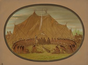 Psie Święto - Sioux, 18611869. autorstwa George Catlin