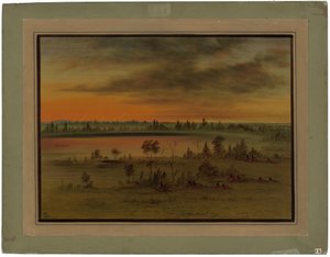 Wojna Siuksów autorstwa George Catlin