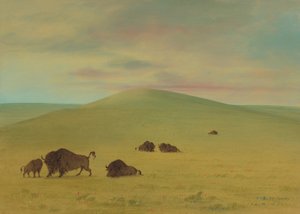 American Pasturage - Prairies of the Platte, 18611869. autorstwa George Catlin