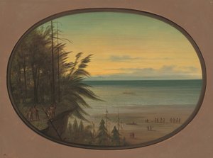 Drabina indyjska - Indianie Nayas, 18551869. autorstwa George Catlin