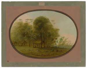 Wioska Arowak autorstwa George Catlin
