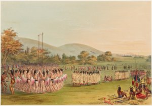Taniec z piłką autorstwa George Catlin