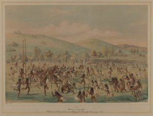 Ball Play (La Crosse) autorstwa George Catlin