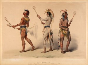 Gracze w piłkę autorstwa George Catlin