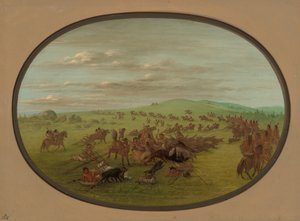 Przeprowadzka Camanchees, 18611869. autorstwa George Catlin