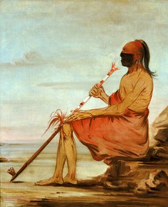 Coo-coo-coo, Sowa, sędziwy wódz, 1836. autorstwa George Catlin