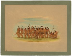 Taniec psa - Sioux autorstwa George Catlin