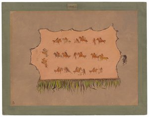 Faksymile szaty szefa czterech mężczyzn – Mandan autorstwa George Catlin