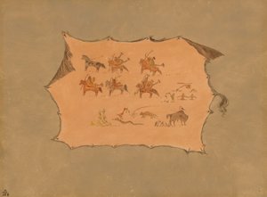 Faksymile szaty lekarza Pawnee, 18611869. autorstwa George Catlin