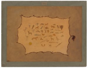 Faksymile szaty Ojibbeway autorstwa George Catlin
