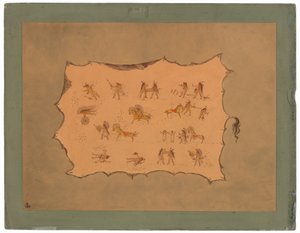 Faksymile szaty Mah-to-toh-pa - Mandan autorstwa George Catlin