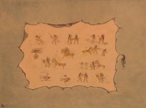 Faksymile szaty Mah-to-toh-pa - Mandan, 18611869. autorstwa George Catlin