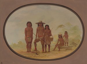 Pięciu Indian Majów, 18551869. autorstwa George Catlin