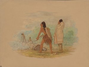 Indianie płaskogłowi, 1861. autorstwa George Catlin