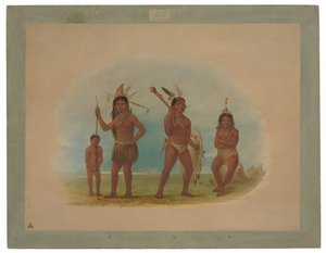 Czterech Indian Arawak autorstwa George Catlin